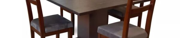 Malson Wooden Dining Table (HD-DTB-025) Dark Brown